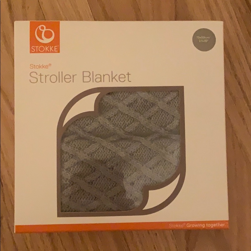 Stokke New stroller blanket cable grey 27 x 35